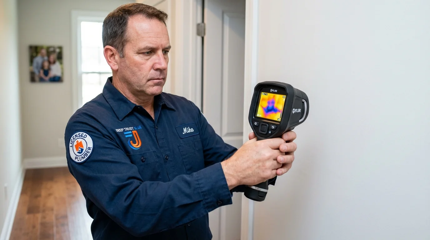 Thermal imaging leak detection by Johns Plumbing LLC in Angel Fire